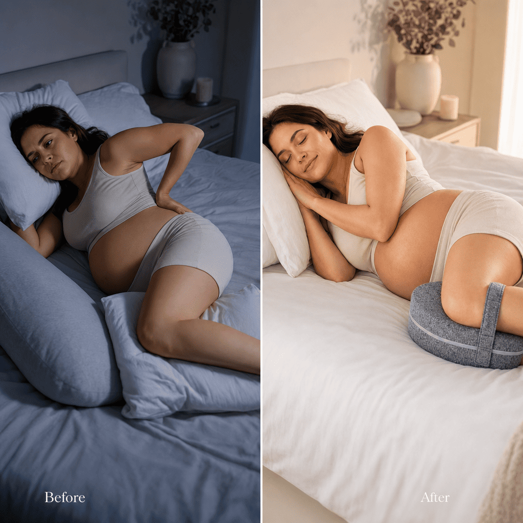Nuvia — The knee pillow for third-trimester hip pain